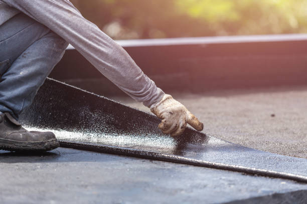 Professional Waterproofing technician working in Hillsdale, IN